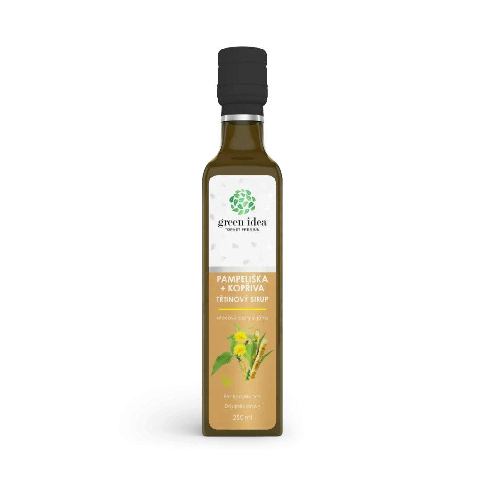 Pampeliška+kopřiva sirup - třtinový