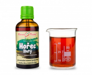 Hořec žlutý - bylinné kapky (tinktura) 50 ml
