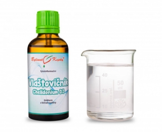 Vlaštovičník D3 (Chelidonium) - fytoinformační kapky (tinktura) 50 ml